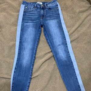 Just Black Denim Jeans with side contrast. Size 26